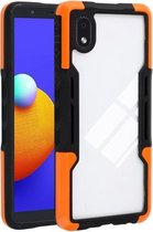 Voor Samsung Galaxy A01 Core TPU + pc + acryl 3 in 1 schokbestendige beschermhoes (oranje)