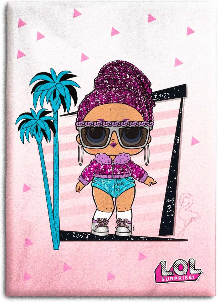 L.O.L. Surprise! LOL Surprise! Fleece deken Palmtrees - 100 x 140 cm - Roze Multi Colour