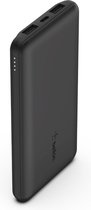 Belkin BOOST↑CHARGE 3-poorts 10.000mAh-powerbank + USB-A/USB-C-kabel - Zwart