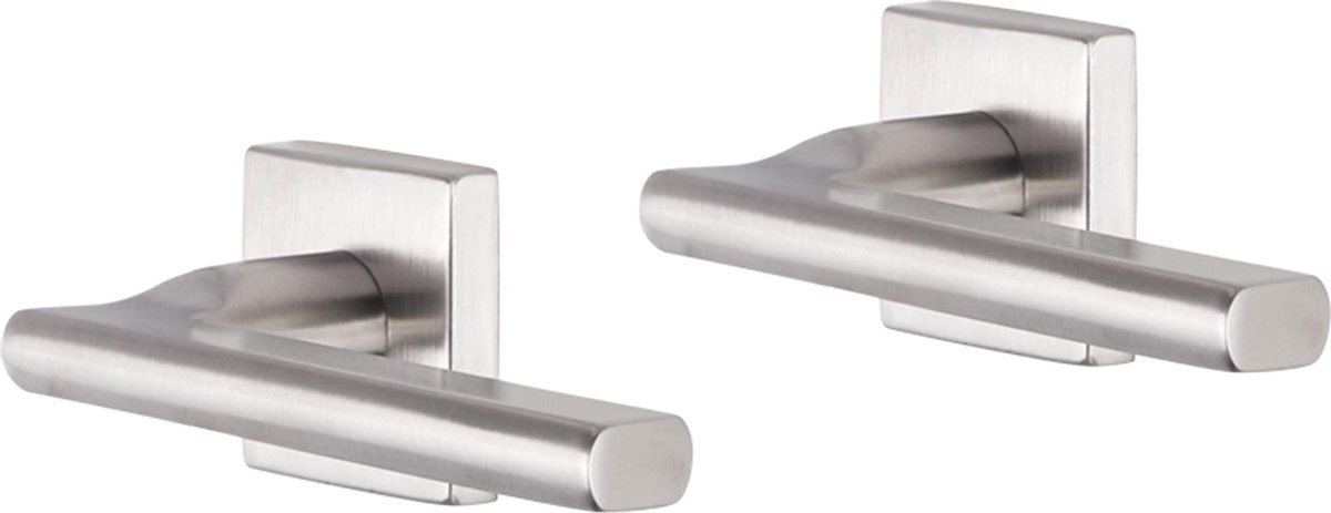 Deurkruk - Impresso Kirby - Voor binnen - Vierkant - RVS - 2 stuks