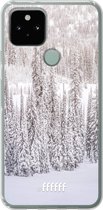 6F hoesje - geschikt voor Google Pixel 5 -  Transparant TPU Case - Snowy #ffffff