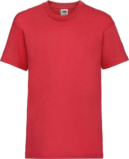 Fruit Of The Loom T-shirt unisexe à manches courtes pour Kinder / Enfants (rouge)