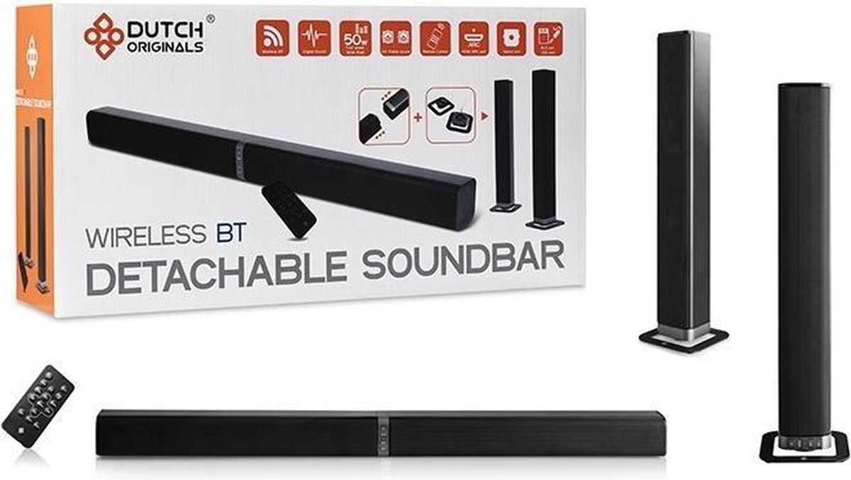 DUTCH ORIGINALS 50 W Bluetooth 4.2 Soundbar, Torenluidsprekers voor TV,  home cinema,... | bol.com
