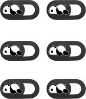 webcam cover - SOLUSTRE 6pcs Camera Cover Film Cute Panda Pattern Privacy Cover Webcam Cover for Laptop Computer Phones Tablets Protect Your Privacy