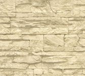 A.S. Création behangpapier steen beige en crème - AS-707130 - 53 cm x 10,05 m