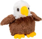 Pluche kleine Amerikaanse zeearend knuffel van 13 cm - Kinderen speelgoed - Dieren knuffels cadeau - roofvogels