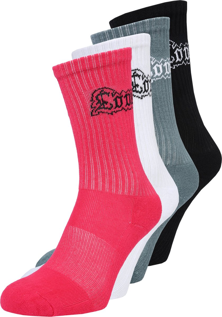 Mister Tee Love Hate 4-Pack Sokken 35/38 Multicolours Multicolor