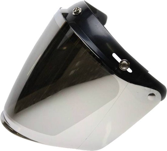 U flip up 3 knop vizier helm zilver reflectie | helmvizier | bol