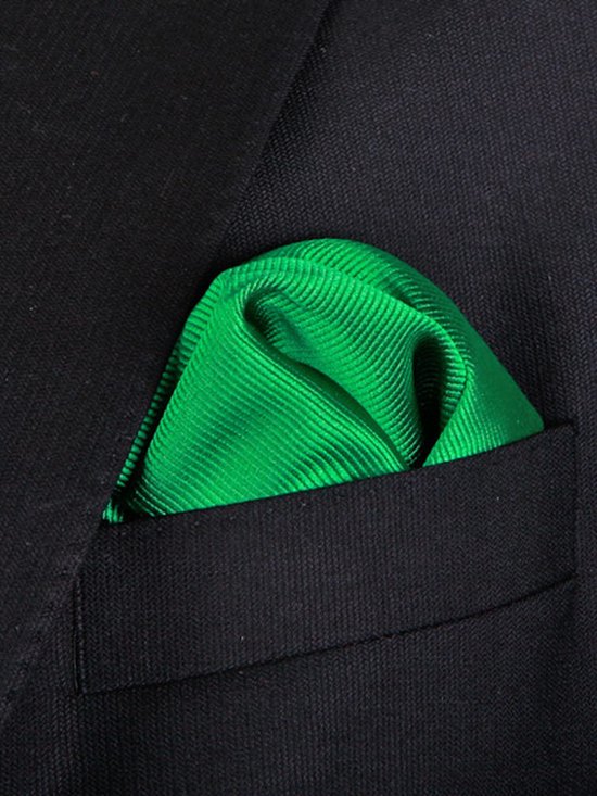 Pochet Zijde Smaragd Groen F68 - Suitable - Pochette – Heren - Unisex -  25x25 cm -... | bol.com