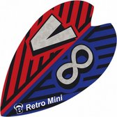 flights mini Retro & Retro 100 micron blauw/rood