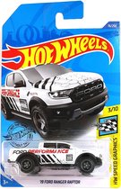 Hot Wheels Ford Ranger Raptor - Wit - 7 cm - Die Cast