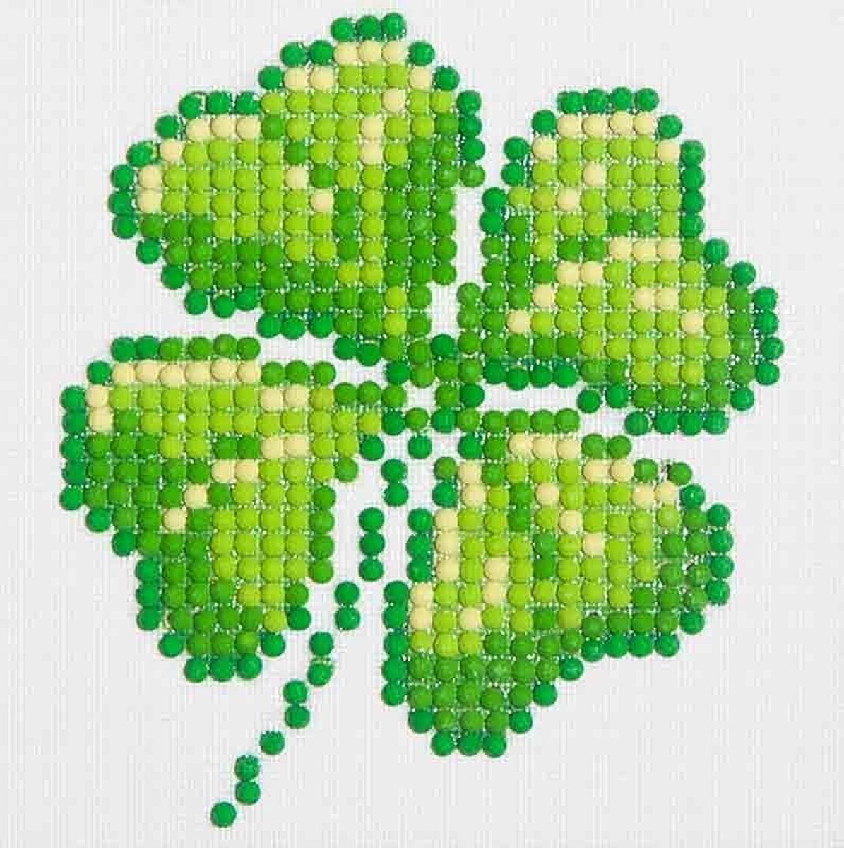 DIAMOND DOTZ Four Leaf Clover - Diamond Painting - 560 Dotz - 10x10 cm