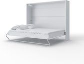 Maxima House - INVENTO 15 Elegance - Horizontaal Vouwbed - Logeerbed - Opklapbed - Bedkast - Inclusief LED - Hooglans Wit - 200x160 cm
