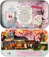 CUTE ROOM - Miniatuur Poppenhuis Bouwpakket in Tinnen Doos - Box Theater : Dreamland Trilogie Serie - Q-007 Cherry Blossoms
