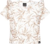 Vertical ruffle t-shirt ferns /