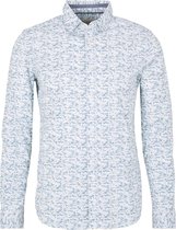 Tom Tailor Lange mouw Overhemd - 1029804 Blauw (Maat: XXXL)