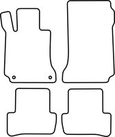 Jeu de tapis Mercedes Classe C - W204 modèles 2007 - 2013