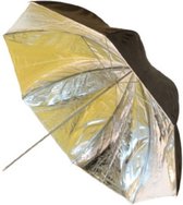flitsparaplu UR-48SB1 100 cm folie zilver/zwart