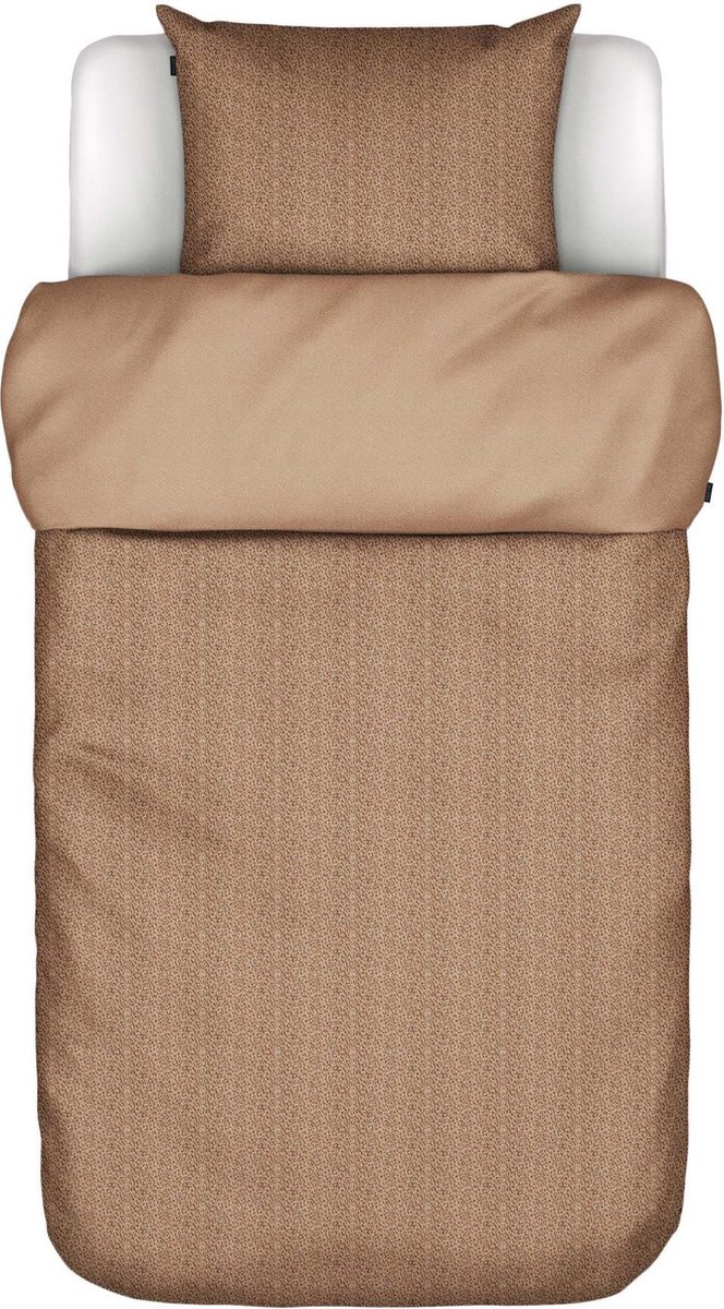 Marc O'Polo Camo Dekbedovertrek Toffee Brown - Eenpersoons – 140x200/220 cm