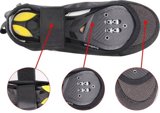 GEWAGE Fietsschoenen, overschoenen, uniseks, warme overschoenen met reflecterende strepen, voor MTB en racefiets, Fluorescerend Groen, 43/44 EU Weit