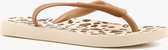 Copacabana vegan kinder teenslippers luipaardprint - Goud - Maat 28