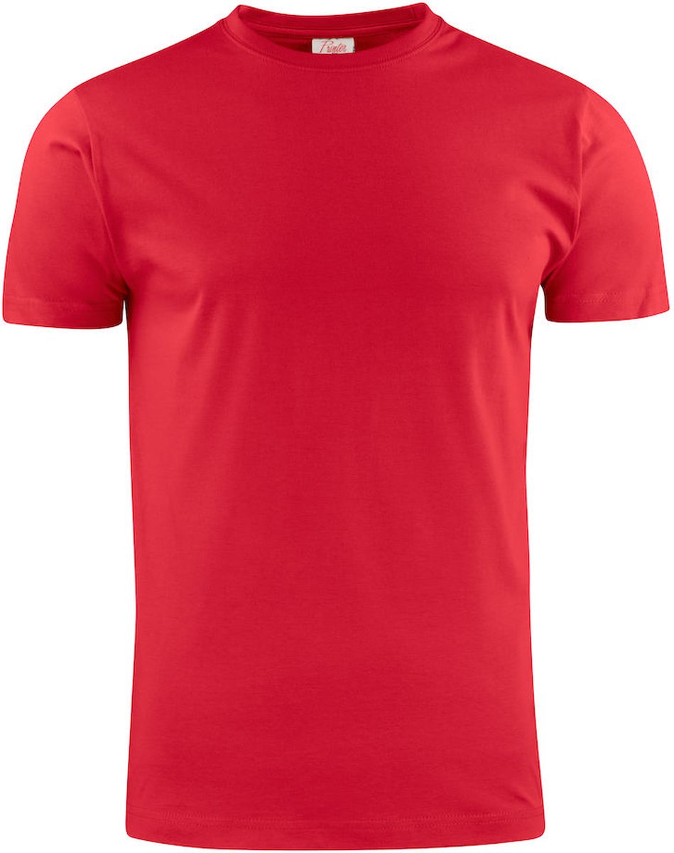 Printer Heavy T-Shirt RSX Heren 2264020 Rood - Maat M