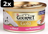2x GOURMET GOLD MOUSSE RUND 24X85GR
