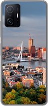Geschikt voor Xiaomi 11 Lite 5G NE hoesje - Rotterdam - Skyline - Boom - Siliconen Telefoonhoesje