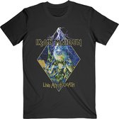 Iron Maiden Heren Tshirt -2XL- Live After Death Diamond Zwart