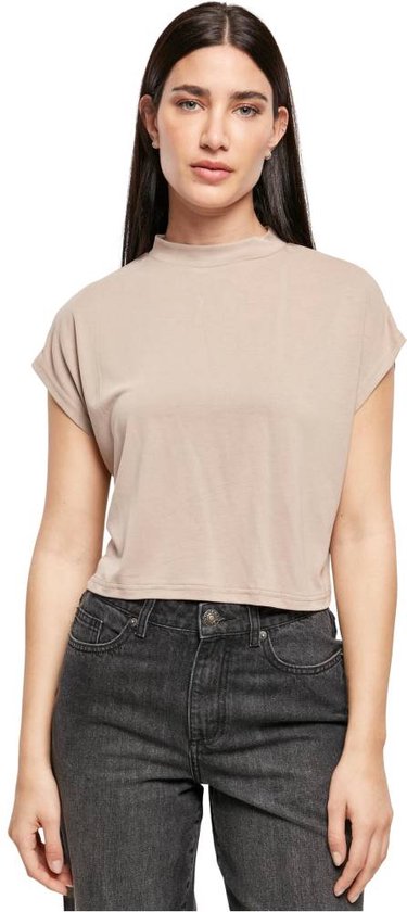 Urban Classics - Modal Short Dames T-shirt - 5XL - Creme