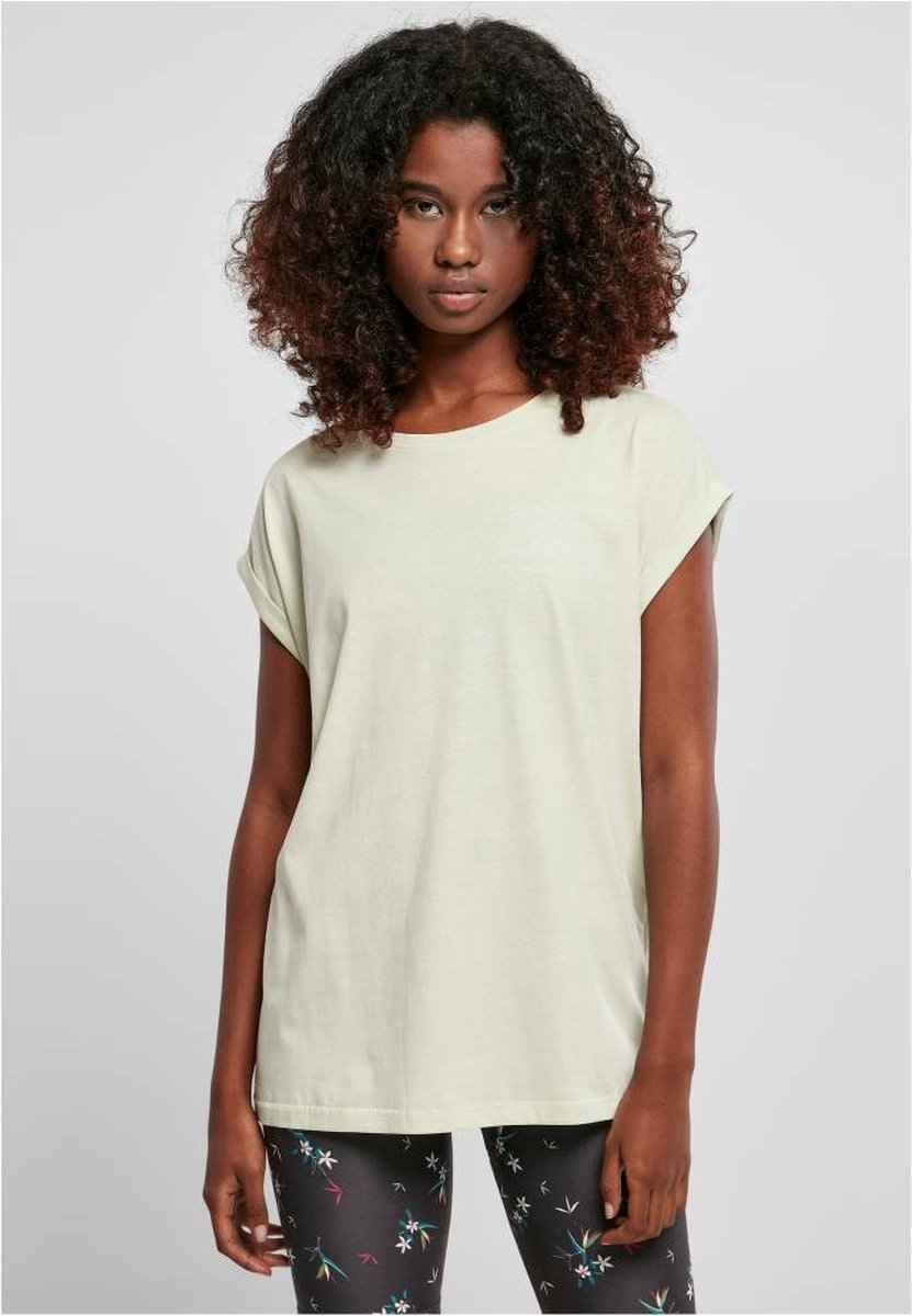 Urban Classics Extended Shoulder Dames Tshirt 3XL Groen