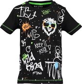 Blue Seven - jongens T-shirt - zwart - Maat 104