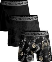 Muchachomalo - 3-pack onderbroeken heren - Elastisch katoen - Zachte waistband - Unieke print / Effen kleuren