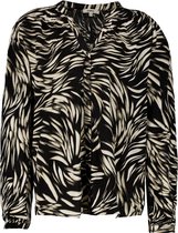 GARCIA Dames Blouse Zwart - Maat XXL
