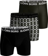 Björn Borg performance 3P cirkels zwart & wit - S