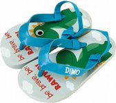 teenslippers Dino junior rubber blauw maat 26