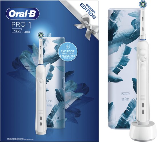 Oral-B Pro 1 - 750 - Elektrische Tandenborstel + Bonusreisetui
