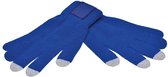 handschoenen touchscreen acryl blauw maat XL/XXL