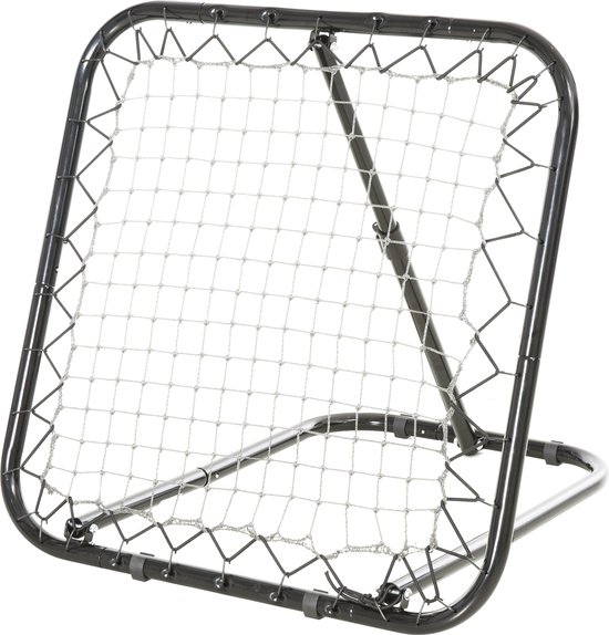 Foto: Homcom baseball rebounder kickback goal terugveernet net inklapbaar metaal pe zwart a90 223