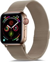 Mobigear Milanese Roestvrij Staal Bandje Geschikt voor Apple Watch Series 1 (42mm) - Goud