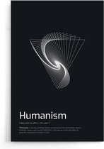 Walljar - Humanism - Muurdecoratie - Poster