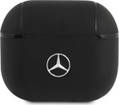 Mercedes-Benz Leather Case voor Apple Airpods 3 - Zwart