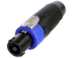 Neutrik NLT4FXXBAG Stekker Zwart/blauw 1 stuk(s)