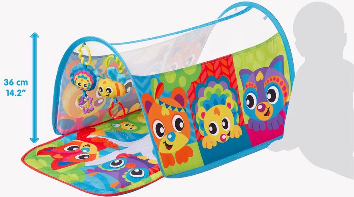 Playgro Baby Kruiptunnel Dieren Honey Bee Bear — afbeelding 3