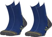2 paar Gabriel Najdorf trekkingsokken voor heren en dames | M | Sokken voor Outdoor | Functionele sokken | Ademende gewatteerde sportsokken voor heren en dames | Wandelsokken