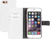 Apple iPhone 6/6s Hoesje - Mobiparts - Saffiano Serie - Kunstlederen Bookcase - Wit - Hoesje Geschikt Voor Apple iPhone 6/6s