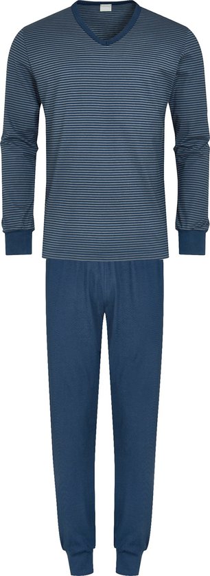 Mey Tweedelige Pyjama Cardwell Heren 34027 - Blauw 664 neptune Heren