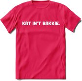 Kat Int Bakkie - Katten T-Shirt Kleding Cadeau | Dames - Heren - Unisex | Kat / Dieren shirt | Grappig Verjaardag kado | Tshirt Met Print | - Roze - XL