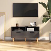 Tv-meubel 90x40x48,5 cm spaanplaat grijs