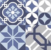 tegelstickers Tile Covers 20x20cm PVC grijs 3 stuks
